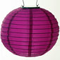 Solar Powered 10 Inch Purple Outdoor Lantern