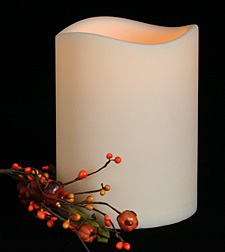 3 x 4 LED Flameless Outdoor Candle - Auto On Off with Timer