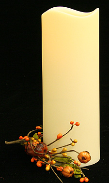 3 x 8 LED Flameless Outdoor Candle - Auto On Off with Timer