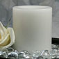 Candle Impressions 4 Inch White Wax Candle - Realistic Wick
