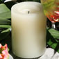 Unscented Flameless 4 Inch - Cream Candle - Timer