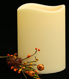 4.5 x 6 LED Flameless Outdoor Candle - Auto On Off with Timer