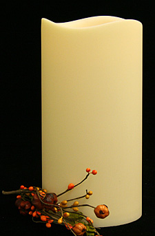 4.5 x 9 LED Flameless Outdoor Candle - Auto On Off with Timer