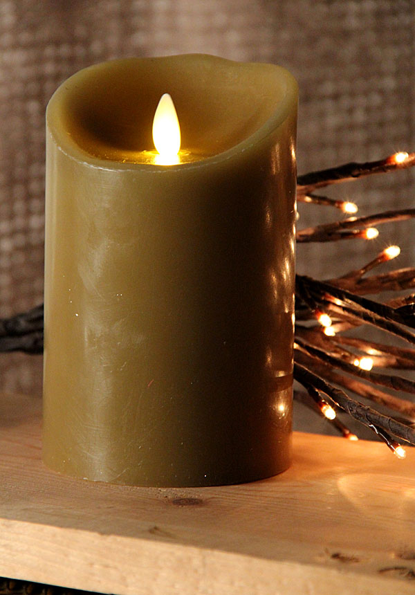 5 Inch Sage Moving Wick Flameless Candle