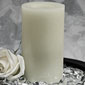 Candle Impressions 6 Inch White Wax Candle - Realistic Wick
