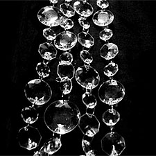 30 Feet Combo Bead Style Acrylic Crystal Garland