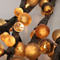Lighted Amber Beaded Branch 80 Bulb-Electric-39 Inch-5 Stems