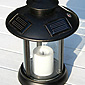 Flickering Candle Solar Lantern-Antique Bronze