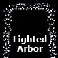 7' Acrylic Lighted Leaf Arbor - Battery Operated