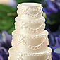 White Flickering Wedding Cake Votive Battery Operated