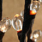 Lighted Clear Beaded Branch 80 Bulb - Electric - 39 Inch-5 Stems