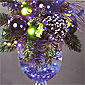 30 Blue LED String Lights Battery Operated - Timer