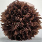 Kissing Pomander Balls - 6 Inch Cocoa with Organza Ribbon