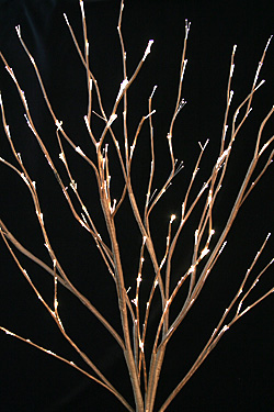 Brown Fiber Optic Decorative Twig Tree  36 Inches