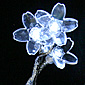 White  LED Cherry Blossom Garland with  Acrylic Flower Tips