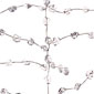 6 Foot Clear Crystal Beaded Garland on Silver Wire
