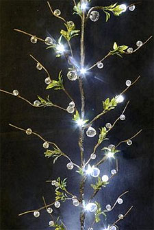 Battery Operated Acrylic Crystal LED Garland