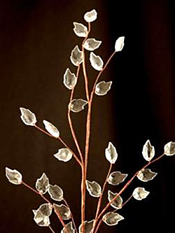 Clear Crystal Leaf Spray