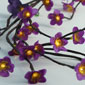 6 Foot Lighted Purple Plum Flower Garland - 60 Lights