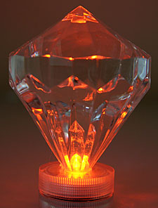 Amber LED Diamond Event and Floral Party Lights - Submersible