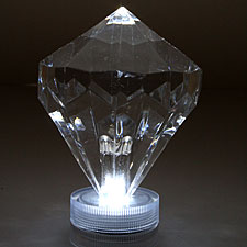 White LED Diamond Event and Floral Party Light - Submersible