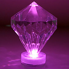 Pink LED Diamond Event and Floral Party Light - Submersible