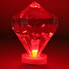 Red LED Diamond Event and Floral Party Lights - Submersible