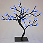 Battery Operated Blue Bonsai Tree 18 Inch - 48 Lights