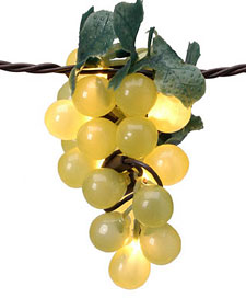 Green Grapes String Lights-5 Clusters