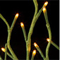 Lighted Green Willow Branch 96 Bulb-3 Stems - Electric - 39 Inch