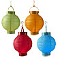 LED Party Lanterns-Battery Operated-Set of 4
