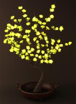 Lighted Green Bonsai Tree 128 Lights