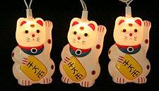 Lucky Cat String Lights Set of 10