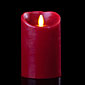 5 Inch Burgundy Luminara Flameless Candle - 5 Hour Timer