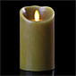 7 Inch Sage Luminara Flameless Candle - 5 Hour Timer