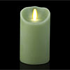 7 Inch Light Green Luminara Flameless Candle - 5 Hour Timer