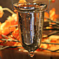 Set of 4 Silver Mercury Glass Hanging Votive Holder - 6 Inches
