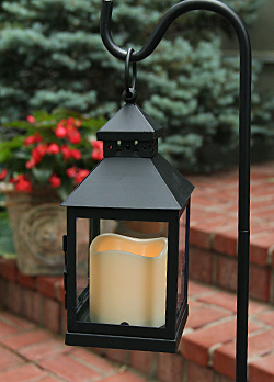candle outdoor lantern battery operated mini timer lanterns