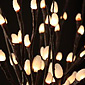 Lighted Natural Pussy Willow Branch 144 Bulb - 3 Stems - Electric