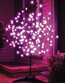 Pink LED Cherry Tree - Indoors and Outdoors  With 120 Flowers