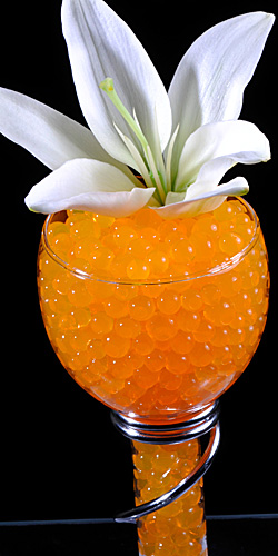 Orange Gel Flora Water To Beads
