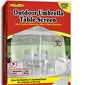 Outdoor Table Umbrella Screen White - Fits 7.5 Foot Umbrella