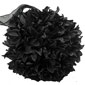 Kissing Pomander Balls - 6 Inch Black with Organza Ribbon
