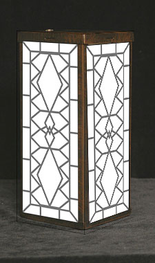 Solar Projection Lantern Etched Glass - Inverness Design