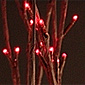 Battery Red Christmas Willow - 60 Bulbs - 20 Inch