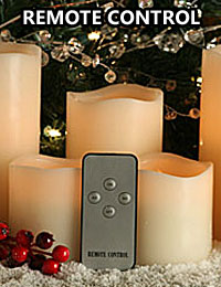 Remote control candle with timer