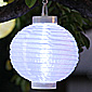 White 8 Inch Solar Powered Lantern