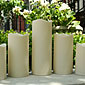 Flameless Indoor Outdoor Resin Candle Set of 5 with Timer