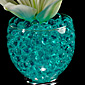 Teal Gel Floral Water To Beads