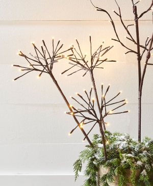 Indoor - Outdoor Starburst Willow Branch 30 Inch With 72 Warm White Lights